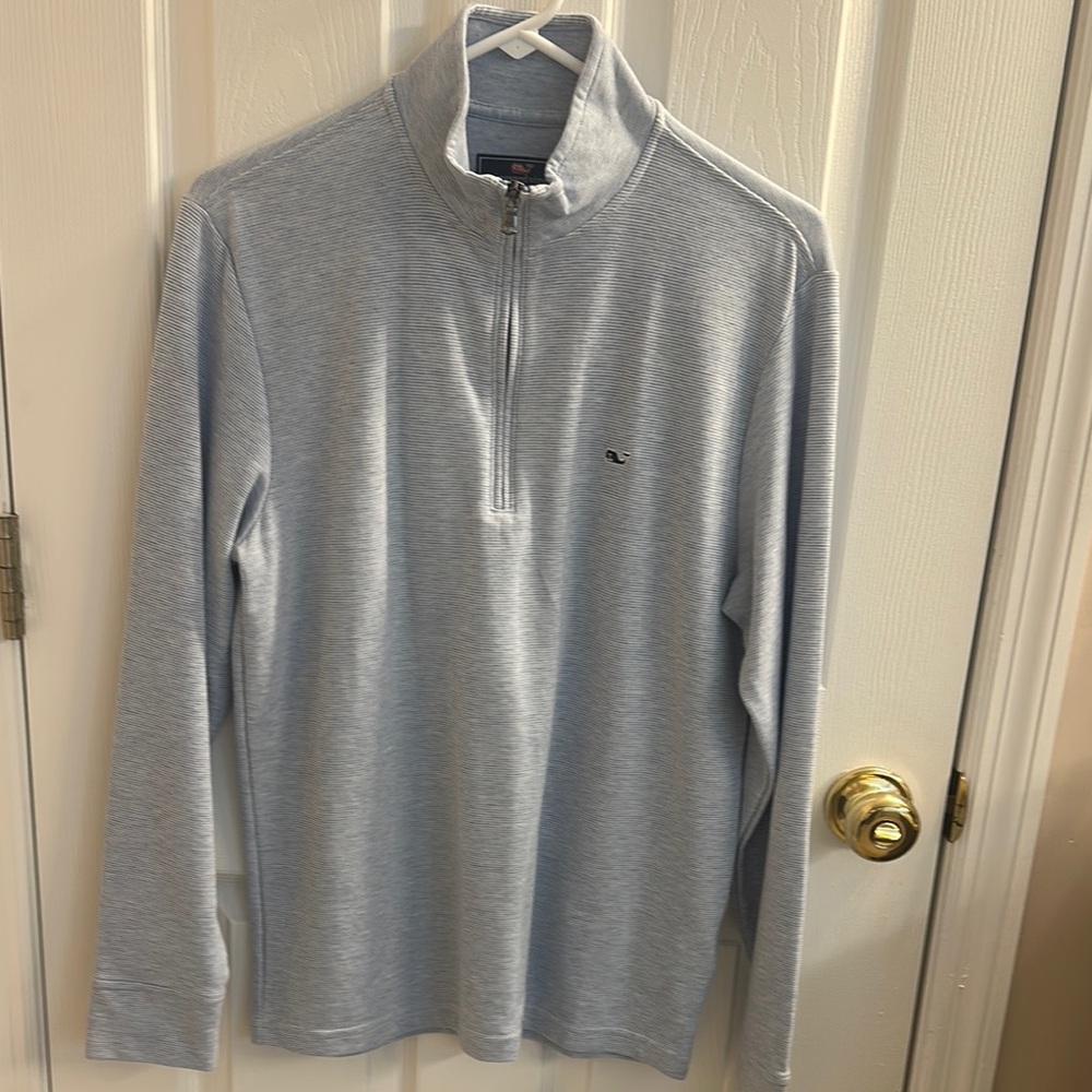Vineyard Vines Blue Zip Up Sweater